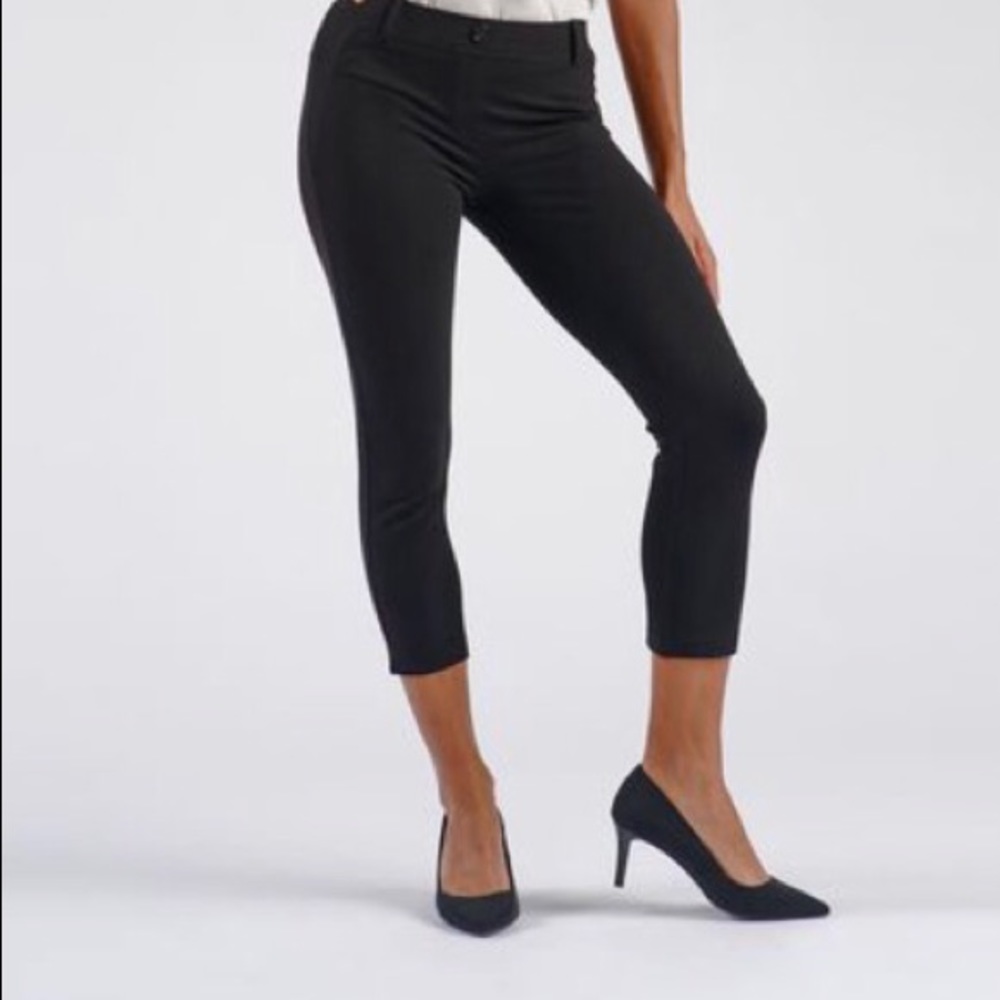 Betabrand Cropped Dress Pant Yoga XL Black